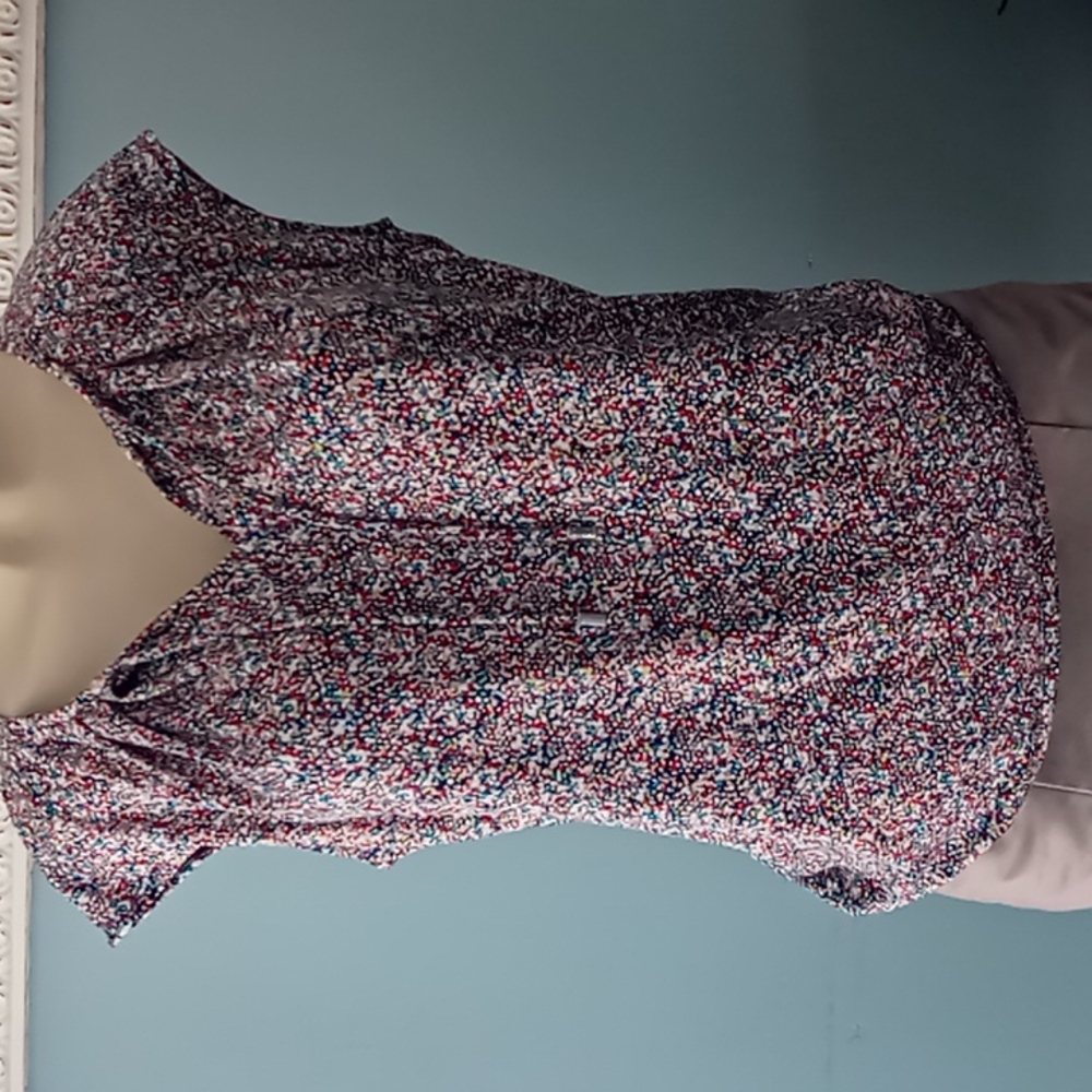 LIZ CLAIBORNE Multi Colored Top